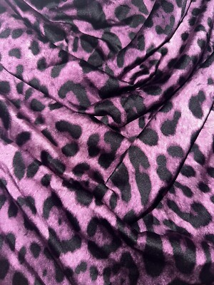 Dolce Gabbana Purple Animal Leopard Dress Silk 38, XS | eBay