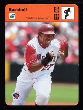 2005 Leaf Sportscasters Orange Vladimir Guerrero #48 #D 27/30 JERSEY NUMBER