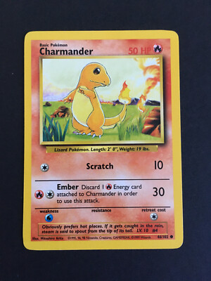 Pokemon Charmander 46/102 - Base Set - Excellent - All Cards Same