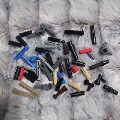 LEGO 50 TECHNIC Pieces Mix Friction Axles Connectors Lot