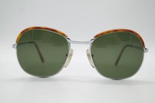 Gafas de sol vintage ODO ATOL plata marrón ovaladas NOS