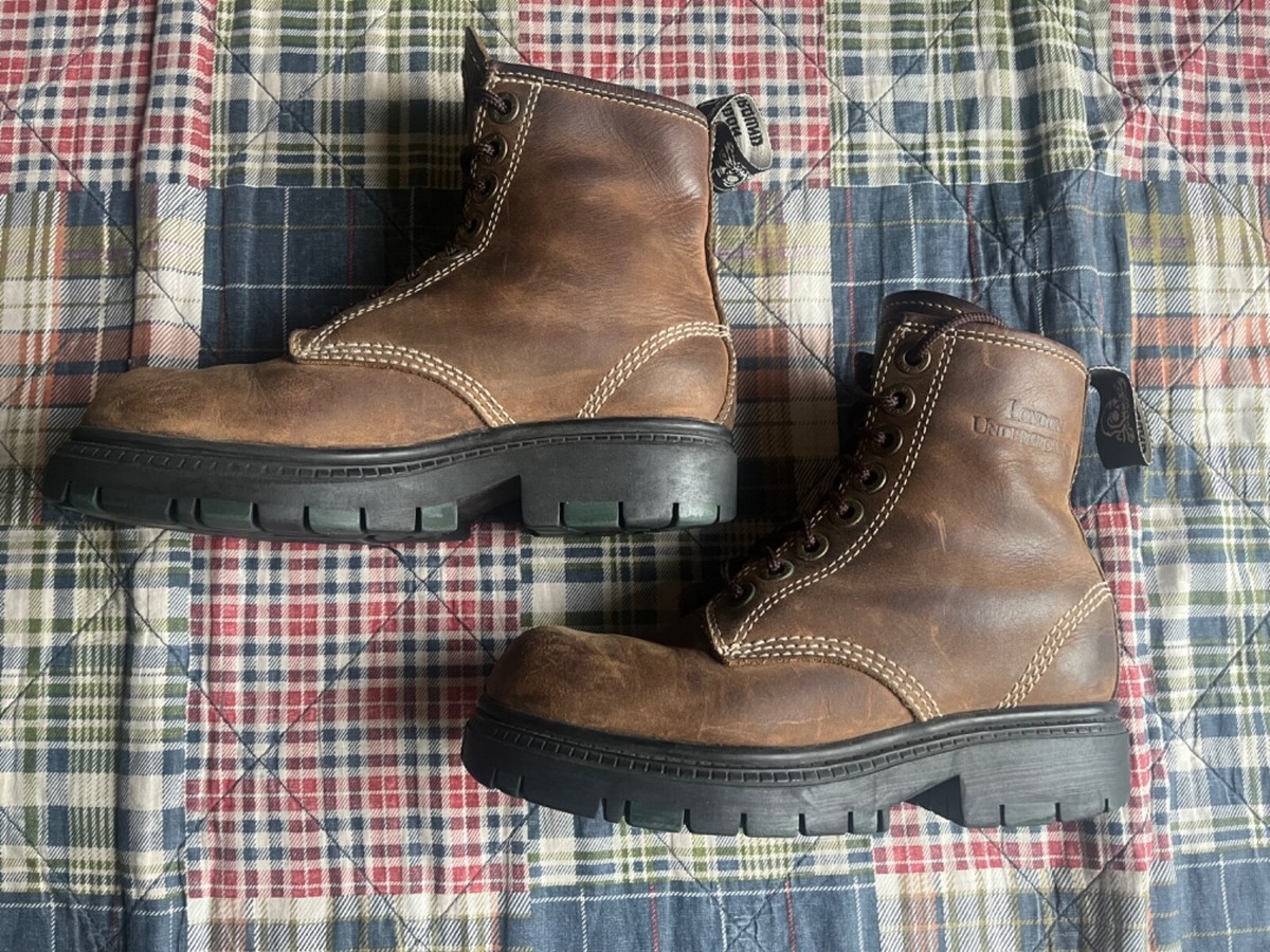 Vintage 90s Y2K London Underground Women's Sz 7 M Thick Sole