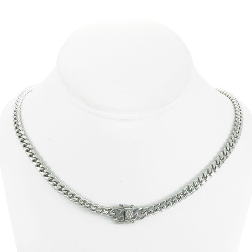 Men's Silver Finish Close 6MM Tight Miami Cuban Chain Bracelet Triple Box Lock - Picture 3 of 8