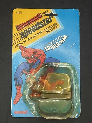Rare! 1981 NEW & SEALED Amazing Spider-Man Wind 'N Watch Speedster, Buddy L