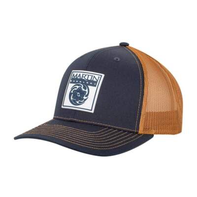 Martin Saddlery Navy and Caramel Rubber Patch Cap