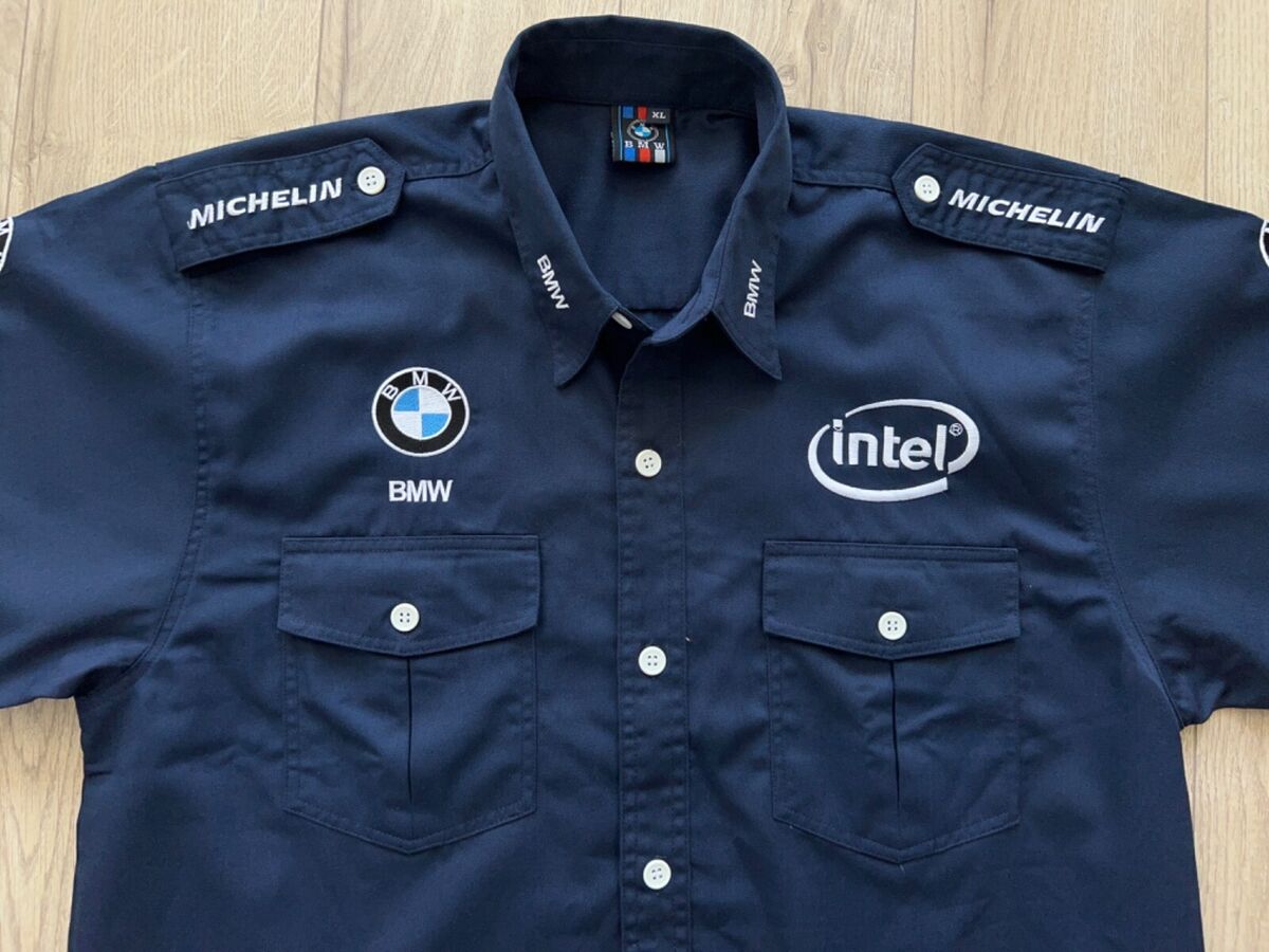 Mens BMW Williams Racing F1 Team Formula Blue Button Shirt Mens BMW Williams Racing F1 Team Formula Blue Button Shirt