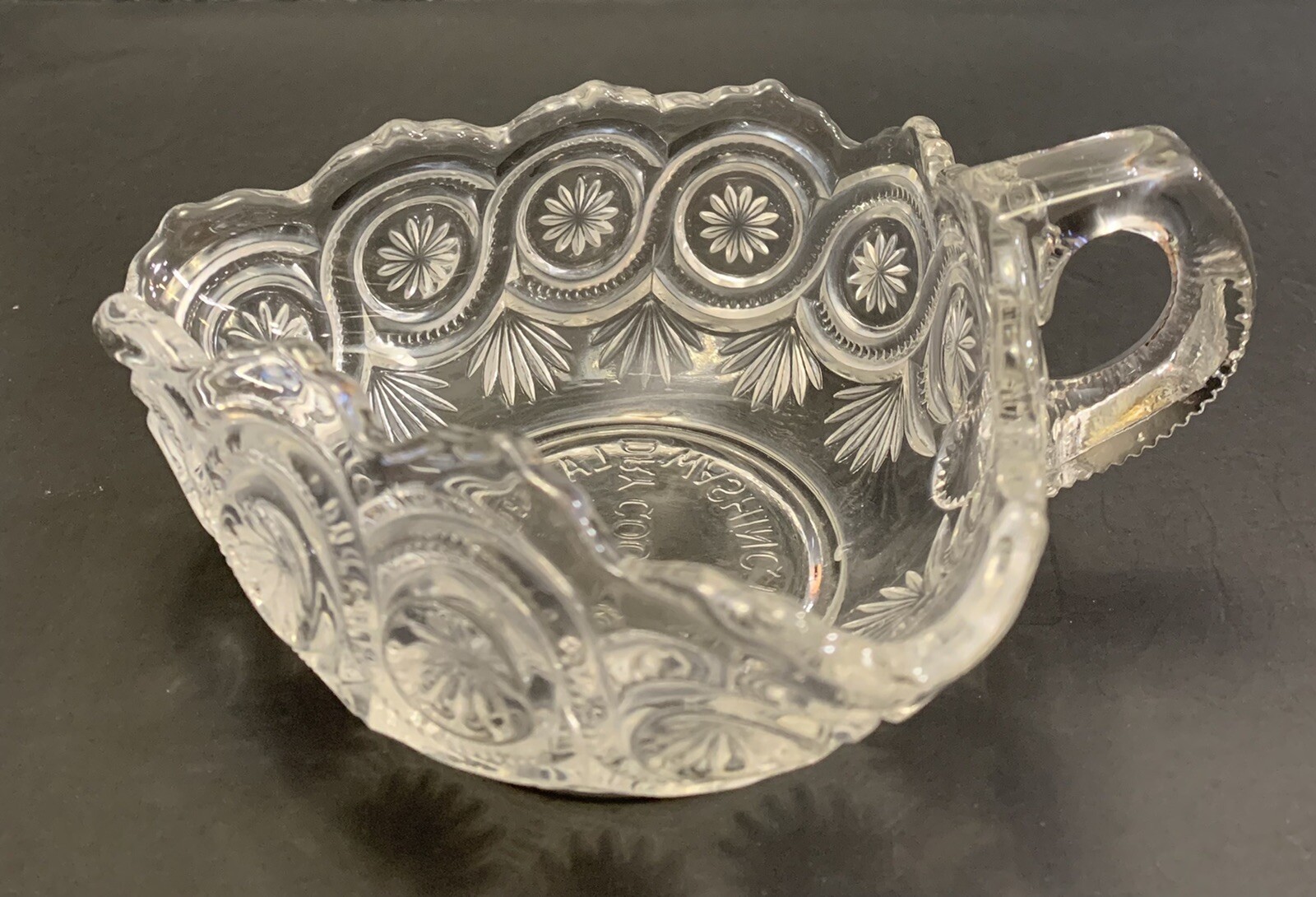 Vintage Dept Store Lansburgh and Bros Dry Goods Wash DC Glass Dish