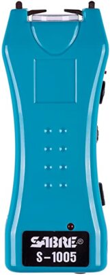 SABRE Teal Dual Capacitor Stun Gun with Flashlight SABS-1005-TQ Brand New!