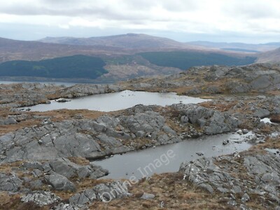 Photo 12x8 Lochans on Beinn a' Chaorainn's summit ridge Scotstown/NM8163  c2010