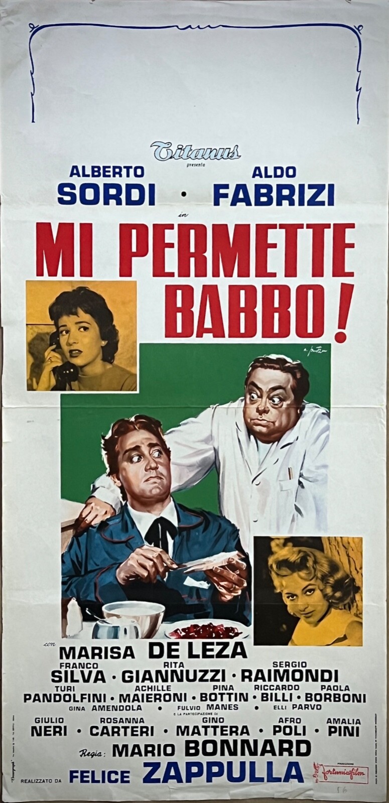 Locandina originale film Mi permette, babbo! (1956) - Regia di Mario Bonnard