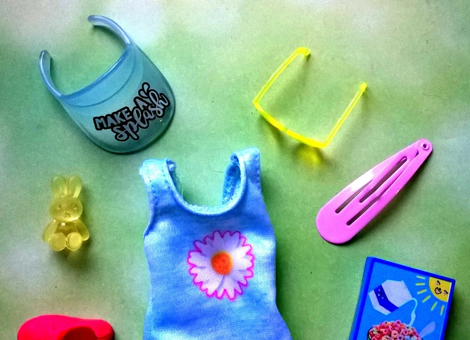 🌻Mattel Barbie Babysitter Inc Skipper 娃娃 衣服、配件和鞋子 HTF🍃 — 第 2/3 张图片