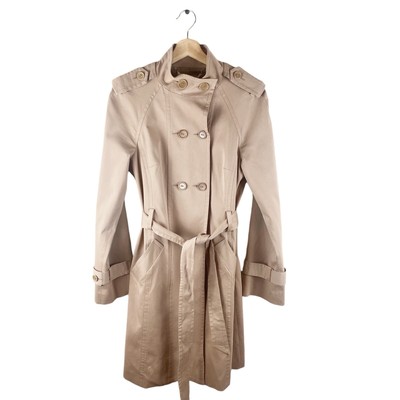 Trina Turk Tan Double Breasted Trench Coat New Without Tags Size