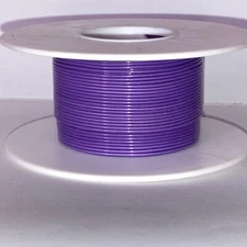 28 GA. 19 Strand Type "E" Teflon Violet MIL16878/4-28 200°C @ 600V 100 ft. spool