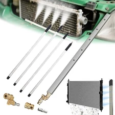 Portable Radiator Cleaning Wand, Dual-use Power Washer Wand Quick Washer Tool US
