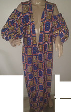 African Print Blue Colored Jacket women blouse