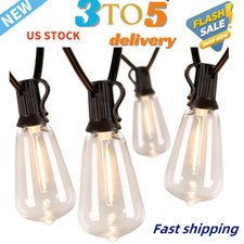 Outdoor String Lights 50 Feet 100 feet ST38 Globe Patio Lights Waterproof 110V