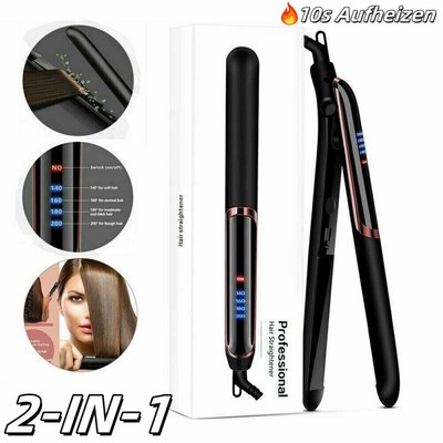 Haarglätter & Lockenstab 2in1 Hair Straightener 10s Aufheizen Haarglätteisen