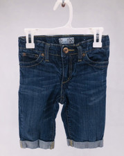 The Children's Place Girls' Adjustable Waist Cuffed Stretch Denim Shorts 6X/7