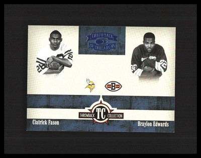 2005 Fason/Edwards Rookie Card Donruss Throwback Threads Blue /100 #TC-8