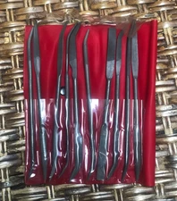 10pc Assorted NEEDLE RIFFLER FILE SET