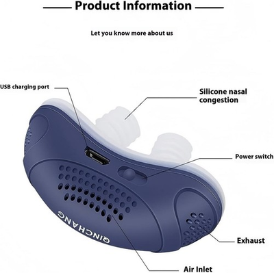 #ad #ad Electric Noise Anti Snoring Device Sleep Apnea Stop Snore Aid Stopper USA Stock $15.98