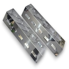 2p Diffusore Di Calore Copertura Per Barbecue INOX 430 Piastra su Bruciatore BBQ