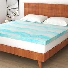 Mattress Topper, 3 Inch Gel Memory Foam Mattress Topper for Twin Size Bed,Blue