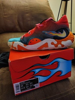 Size 10- Nike PG 6 x Hot Wheels Blue/Orange/Red 2022