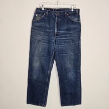 Vintage Orange Tab Levi's Mens Straight Leg Made In USA Size 36 X 32
