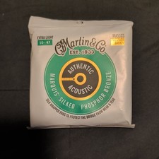 Martin MA170S Authentic Acoustic Marquis Silked Extra Light Strings 10-47