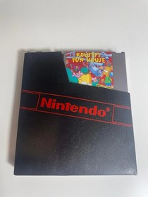 Krusty&rsquo;s Fun House Nintendo NES Authentic w Manual & Cover Ex