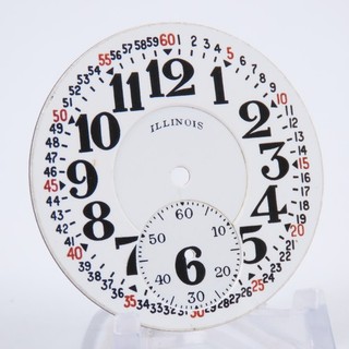 Illinois “Bunn Special” 16 Size Double Sunk Enamel Montgomery Railroad Dial