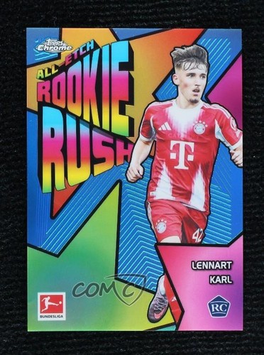 Lennart Karl #RR-2 2025 Topps Chrome Bundesliga All-Etch Rookie Rush card