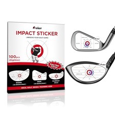Golf Impact Tape - High-Resolution Strike Righties- 100pcs Wood 6x6 Iron 8x8 
