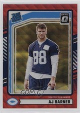 2024 Panini Donruss Rated Rookie Optic Preview Red Wave Prizm AJ Barner 1rt3