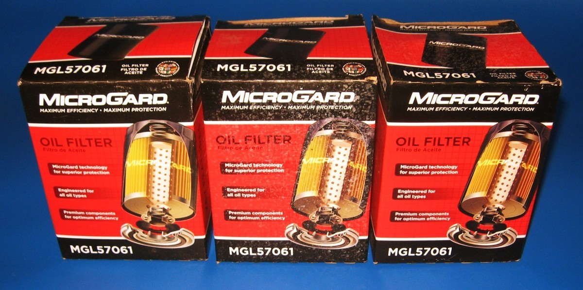 3x MicroGard MGL57061 Oil Filter fits HYUNDAI, KIA FRAM CH9999