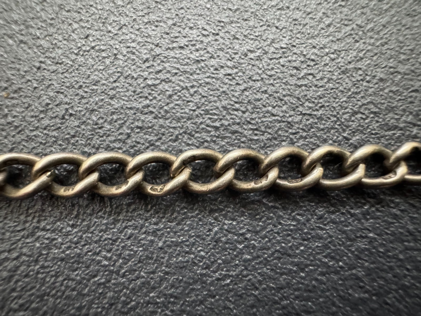 Antique Solid Silver Hallmarked 14gr Single Alber… - image 3