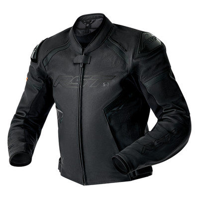RST S1 D30 Damen schwarz/schwarz Sport Touring Urban Leder Motorrad Jacke