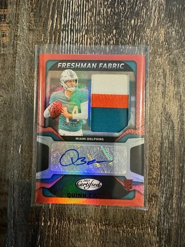 2025 Panini Certified Football - Freshman Fabric  Quinn Ewers /99 Red #FBC-QES