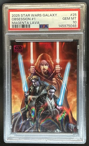 2025 Topps Star Wars Galaxy Obsession #1 Magenta Lava Refractor #/250 PSA 10