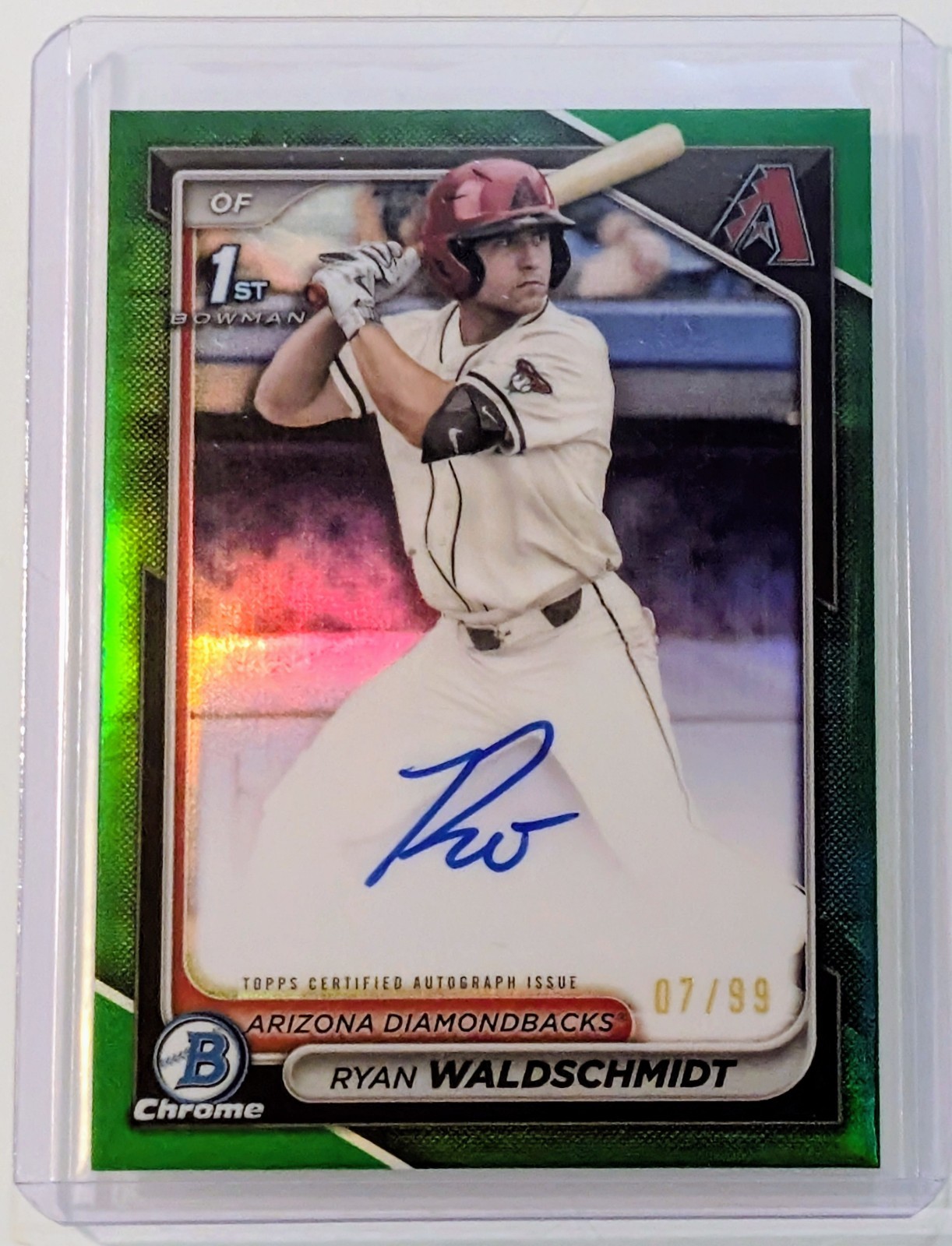 🔥2024 Bowman Draft - Ryan Waldschmidt 1st Bowman Chrome True Green Auto /99