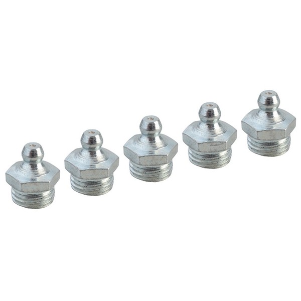 Faithfull Schmiernippel Gerade 1/4 Zoll BSP (Packung 5) FAIGGN14BSP-image