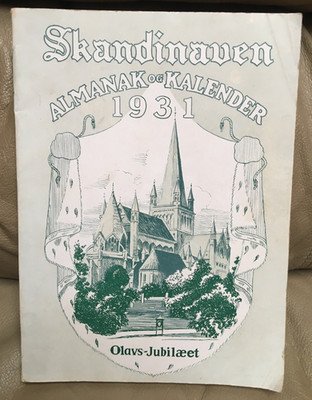 1931 SKANDINAvEN ALMANAK og KALENDER BOOK-JOHN HELLUM