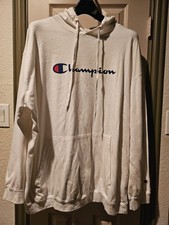 Champion Log0 White 3XLT Hoodie Sweatshirt big tall men's