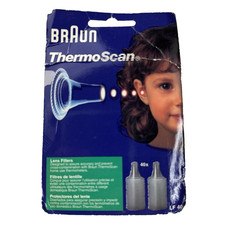 40 New Braun Probe Covers Thermoscan Ear Thermometer Replacement Lens Filter Cap