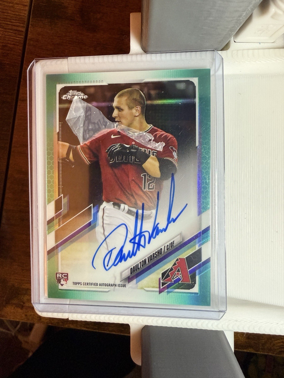 2021 Topps Chrome - Rookie Autographs Daulton Varsho #RA-DV (AU, RC)