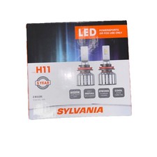 Sylvania LED Headlight Bulbs H11 Twin Pack, Brand New Genuine Sealed Box 