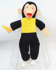 Vintage Superior Toy Novelty 16" Zippy Mr Bim Plush Chimp with Banana