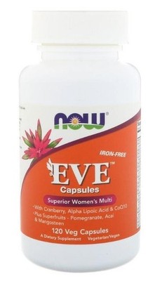 Now Foods Eve Womens Multiple Vitamin (Ohne Eisen) 120 vegetarische Kapseln