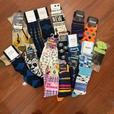 Bundle of 17 Pairs of Socks Women's/Mens NWT Multi Colors And styles
